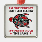 ハイダタートルハイダファースト国家先住民プライド メタルオーナメント (正面)