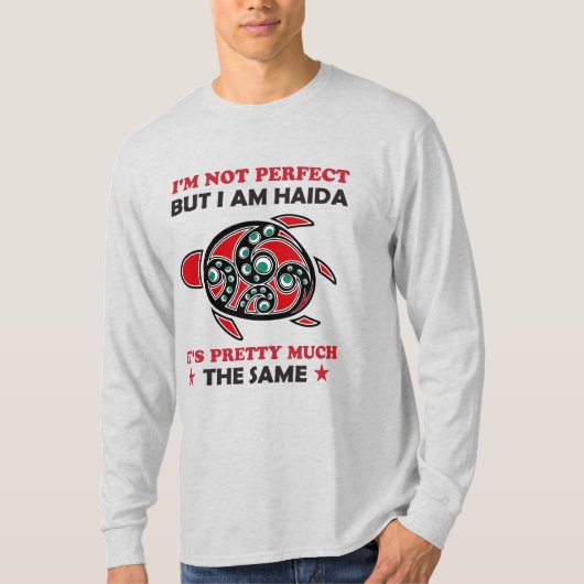 ハイダタートルハイダファースト国家先住民プライド Tシャツ (正面)