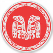 ハイダ国旗 シール (正面)