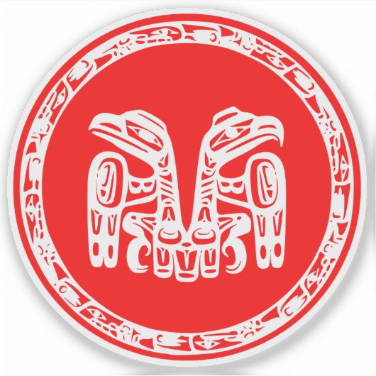 ハイダ国旗 シール (正面)