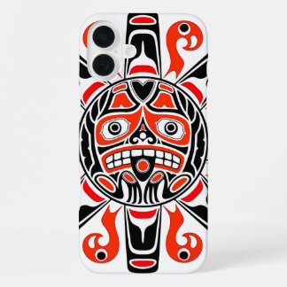 ハイダ太陽トリンギット部族芸術文化遺産 iPhone 16 PLUSケース