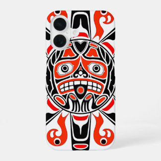 ハイダ太陽トリンギット部族芸術文化遺産 iPhone 16ケース