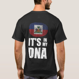 ハイチそれは私のDNAハイチのプライド指紋にある Tシャツ