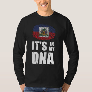 ハイチそれは私のDNAハイチのプライド指紋にある Tシャツ