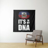 ハイチそれは私のDNA指紋ハイチ国旗の中にある タペストリー (インサイチュ)