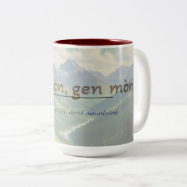 ハイチのことわざマグカップ – Dèyè Mòn Gen Mòn ツートーンマグカップ