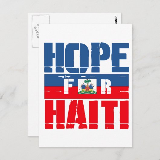 ハイチのための希望 ポストカード (正面/裏面)