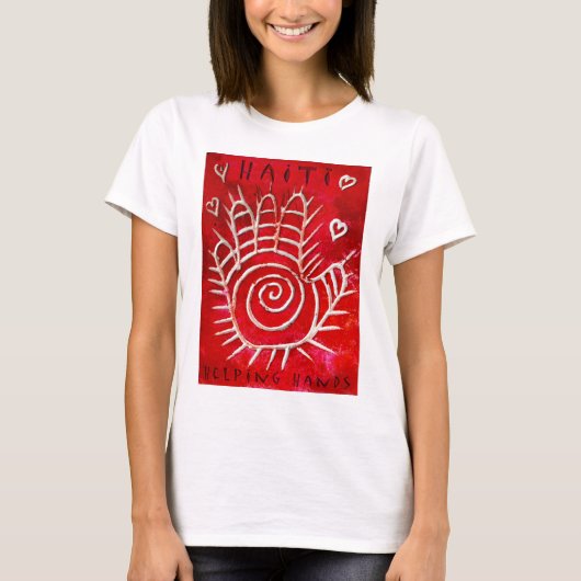 ハイチのための手の救済 Tシャツ (正面)