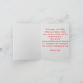 ハイチのクリオールのキリスト教のバースデー・カード カード (内部)