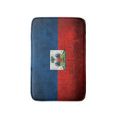 ハイチのグランジな旗 バスマット (正面縦)