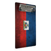 ハイチのグランジな旗 ミニクリップボード (アングル)