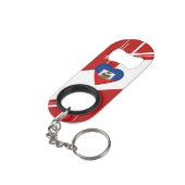 ハイチのハイチ人の旗 キーホルダー栓抜き (裏面アングル)