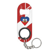 ハイチのハイチ人の旗 キーホルダー栓抜き (裏面)