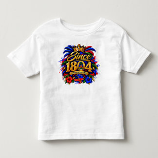 **ハイチのビブス | 1804年からのハイチの誇りTシャツ** トドラーTシャツ