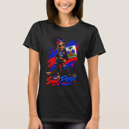**ハイチのビブス | Sak Pase ハイチの女子Tシャツ** Tシャツ