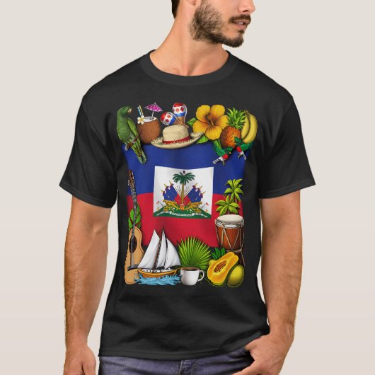 ハイチのルーツ Tシャツ (正面)