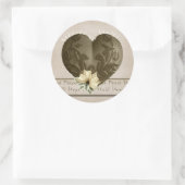 ハイチのレリーフ、浮き彫りのバレンタインのステッカー ラウンドシール (バッグ)