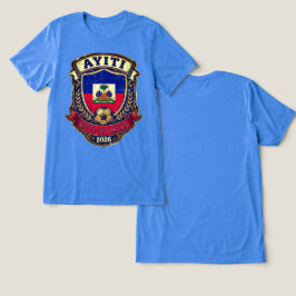 ハイチのワールドカップ2026ヴィンテージデザイン ハイチ トライブレンドTシャツ