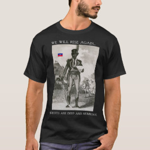 ハイチのヴィンテージは手入れをした Tシャツ