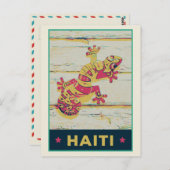 ハイチの典型的なカラフルGeckoはがき ポストカード (正面/裏面)