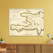 ハイチの地図 キャンバスプリント (インサイチュ (リビング))