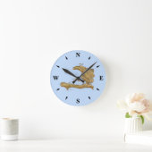 ハイチの地図 ラウンド壁時計 (ホーム)