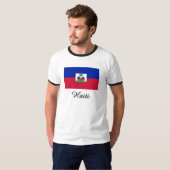 ハイチの旗のデザイン Tシャツ (正面フル)