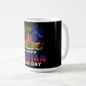 ハイチの旗の日を祝おう - アイティ・デザイン コーヒーマグカップ (正面右)