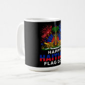 ハイチの旗の日を祝おう - アイティ・デザイン コーヒーマグカップ (正面左)