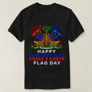 ハイチの旗の日を祝おう - アイティ・デザイン Tシャツ