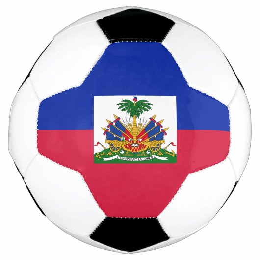 ハイチの旗 サッカーボール (正面)