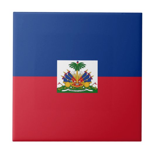 ハイチの旗 タイル (正面)