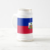 ハイチの旗 ビールジョッキ (正面左)