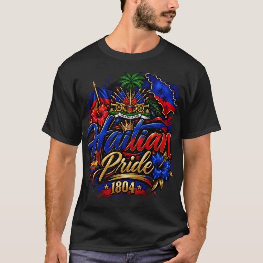 ハイチの精神 | ハイチの誇り 1804 Tシャツ (正面)