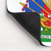 ハイチの紋章付き外衣 マウスパッド (コーナー)