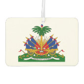 ハイチの紋章 カーエアーフレッシュナー (裏面)