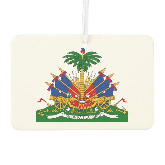 ハイチの紋章 カーエアーフレッシュナー (裏面)