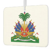 ハイチの紋章 カーエアーフレッシュナー (左)