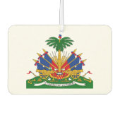 ハイチの紋章 カーエアーフレッシュナー (正面)