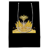 ハイチの軍服 ミディアムペーパーバッグ (裏面)