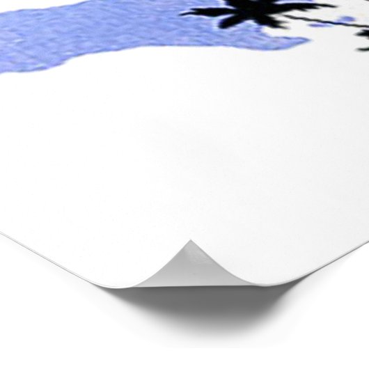 ハイチへのヴィンテージ来旅行ポスター ポスター (角)