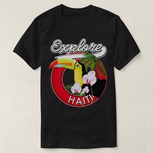 ハイチを探索する Tシャツ (デザイン正面)