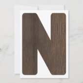 ハイチェア1stバースデーバナーレターN （ONE用） 招待状 (正面)