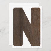 ハイチェア1stバースデーバナーレターN （ONE用） 招待状 (正面/裏面)