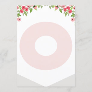 ハイチェア1stバースデーバナー木版文字0 招待状