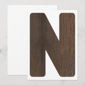 ハイチェア 1歳 誕生日 バナー 文字 N ONE 招待状 (正面/裏面)