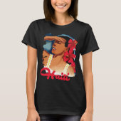 ハイチカリブの女性 赤い旅 Tシャツ (正面)