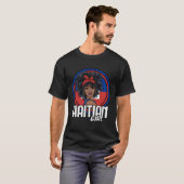 ハイチガールハイチ国旗の贈り物 Tシャツ (正面フル)