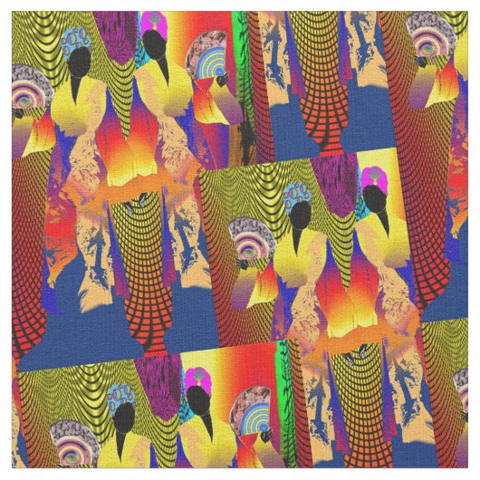 ハイチクレオール婦人 ファブリック (クローズアップ)