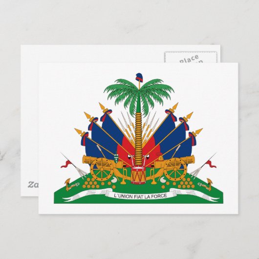 ハイチコートオブアームズはがき ポストカード (正面/裏面)